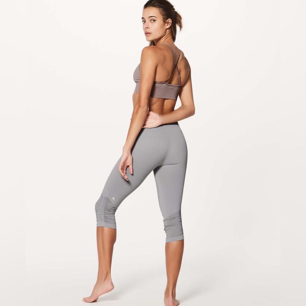lululemon athletica Light Gray Cropped Pants
